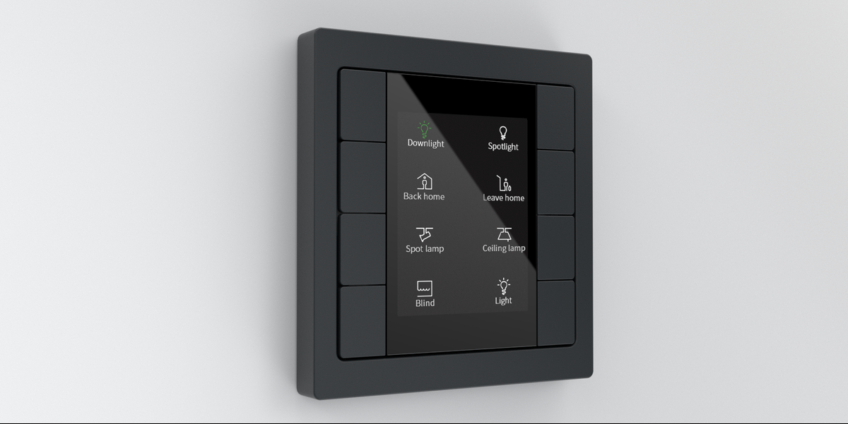 Schneider's new KNX Push Button with dynamic labelling